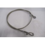 Staalkabel 8 mm RVS met Kousen, lengte 2 meter. Unused.